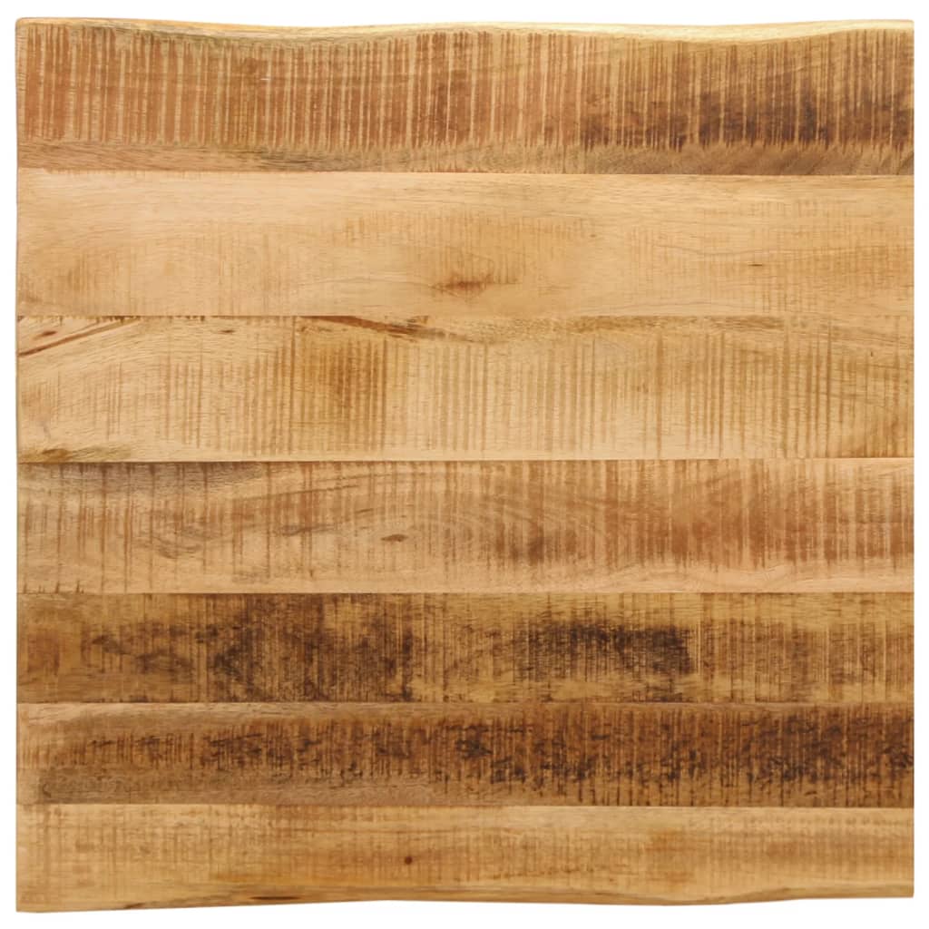 Live Edge Mango Wood Table Top 60x60x2.5 cm - Solid & Stylish