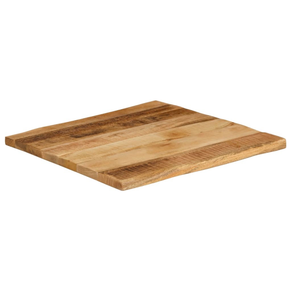 Live Edge Mango Wood Table Top 60x60x2.5 cm - Solid & Stylish