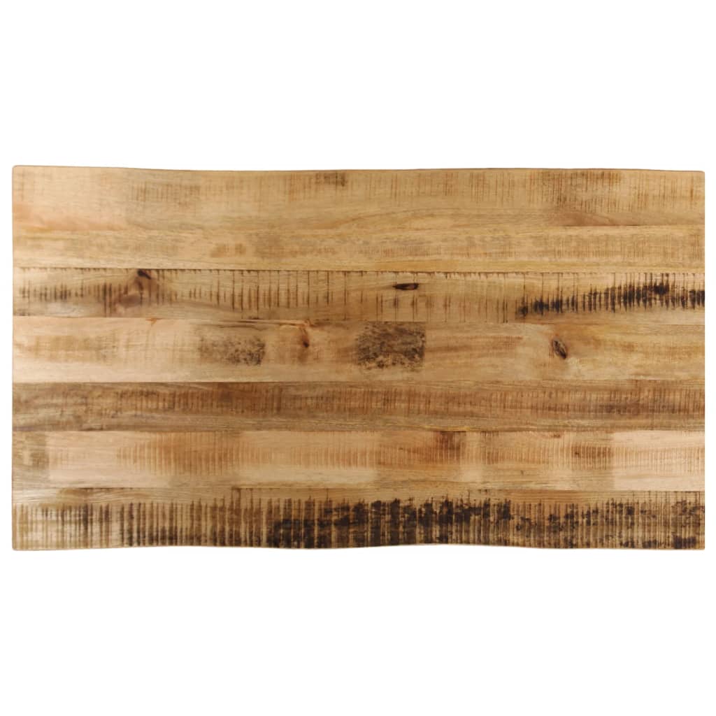 Live Edge Mango Wood Table Top 100x60x2.5 cm - Rustic & Solid