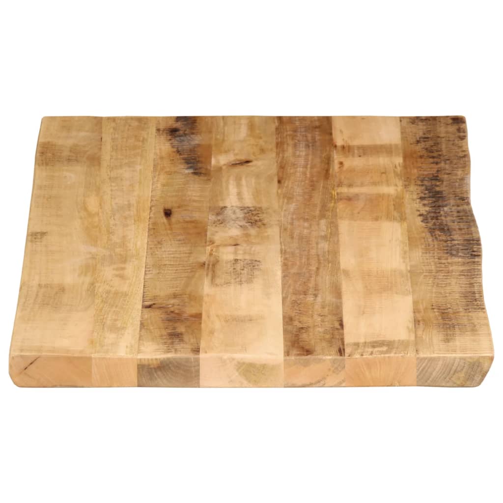 Live Edge Mango Wood Table Top 100x60x2.5 cm - Rustic & Solid