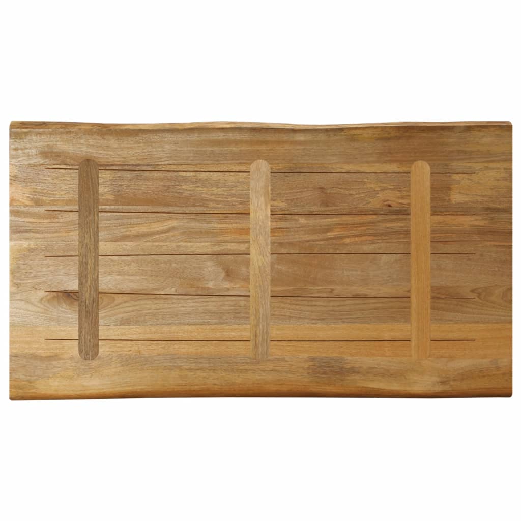 Live Edge Mango Wood Table Top 100x60x2.5 cm - Rustic & Solid