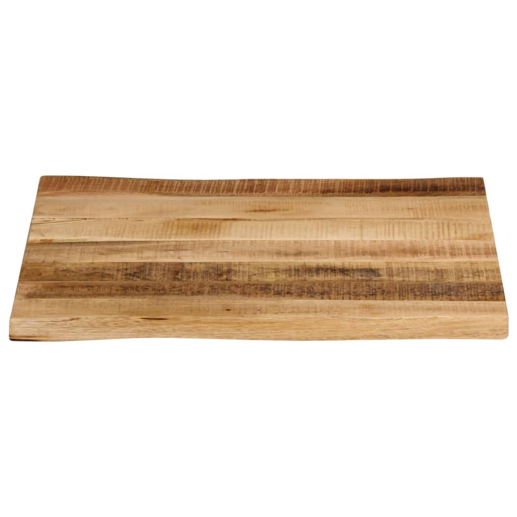 Live Edge Mango Wood Table Top 80x80x2.5 cm - Solid & Stylish