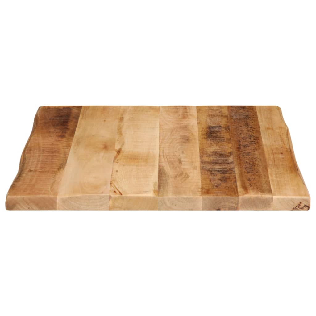 Live Edge Mango Wood Table Top 80x80x2.5 cm - Solid & Stylish