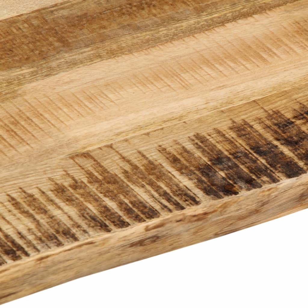 Live Edge Mango Wood Table Top 80x80x2.5 cm - Solid & Stylish