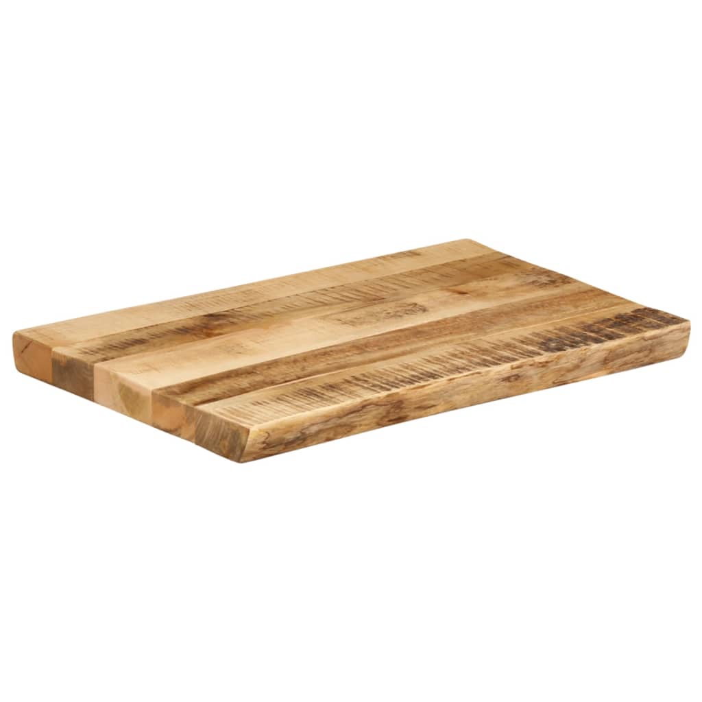 Live Edge Mango Wood Table Top 50x40x3.8 cm - Solid & Stylish
