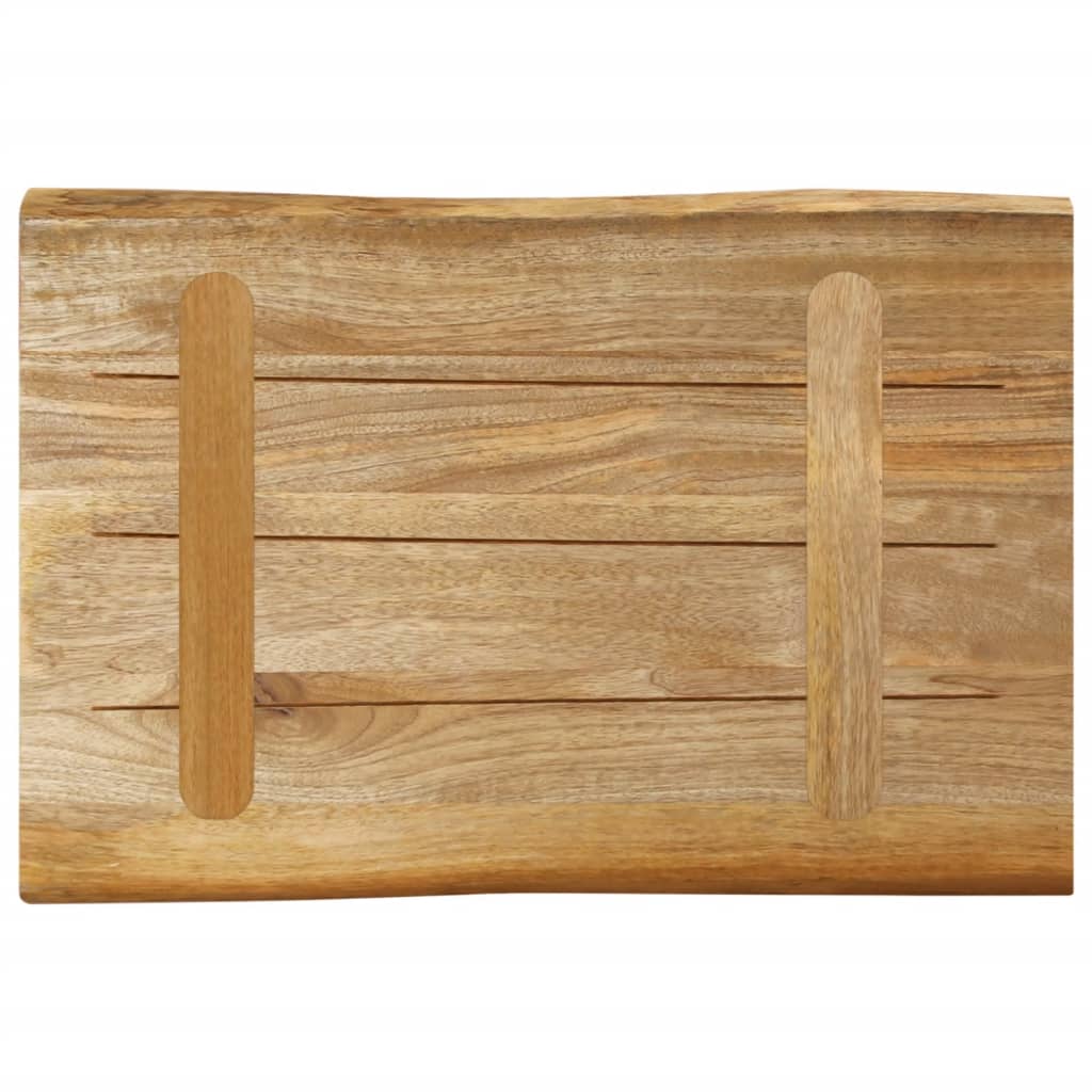 Live Edge Mango Wood Table Top 50x40x3.8 cm - Solid & Stylish