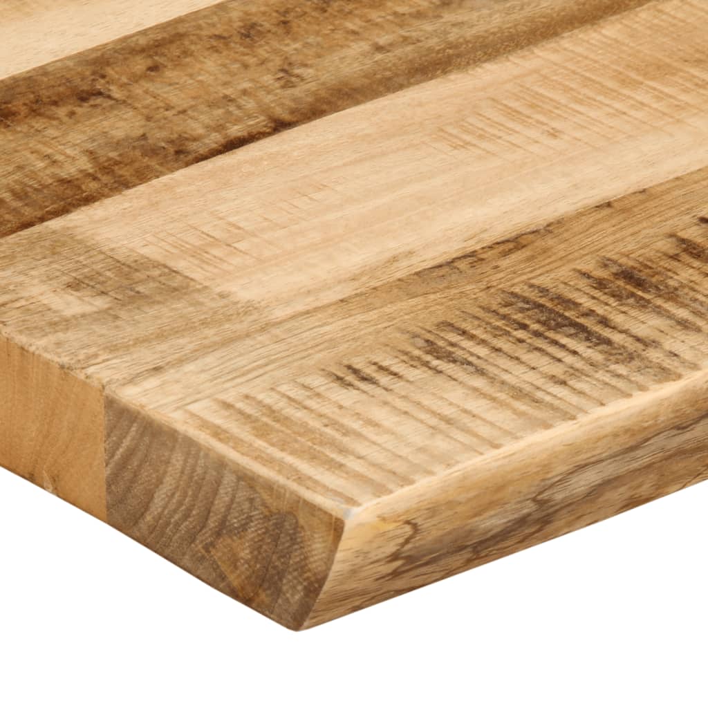 Solid Mango Wood Live Edge Table Top 110x40cm Rustic Finish
