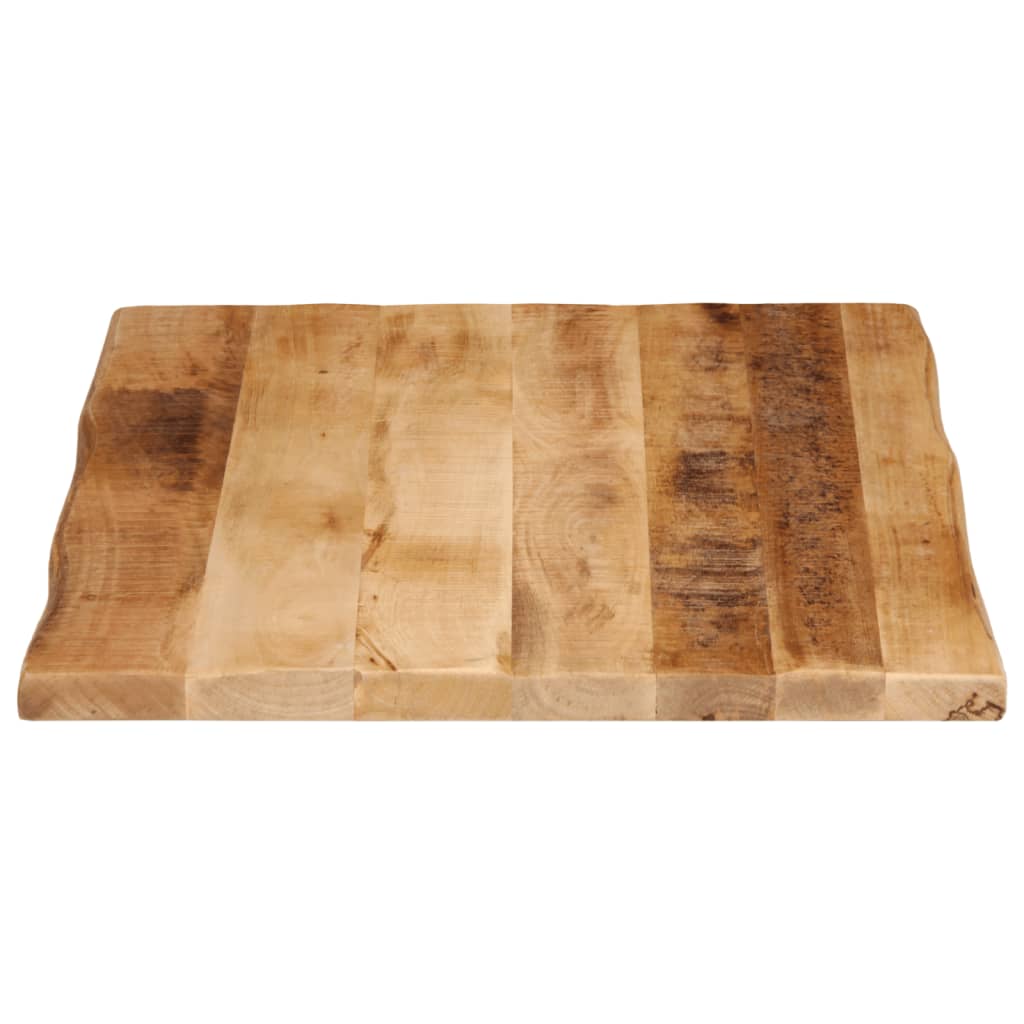 Live Edge Mango Wood Table Top 70x60x3.8 cm