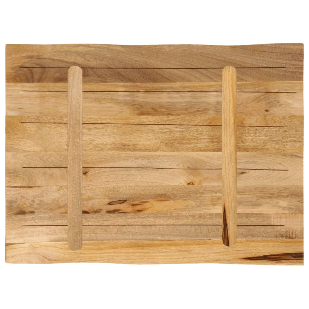 Live Edge Mango Wood Table Top 70x60x3.8 cm