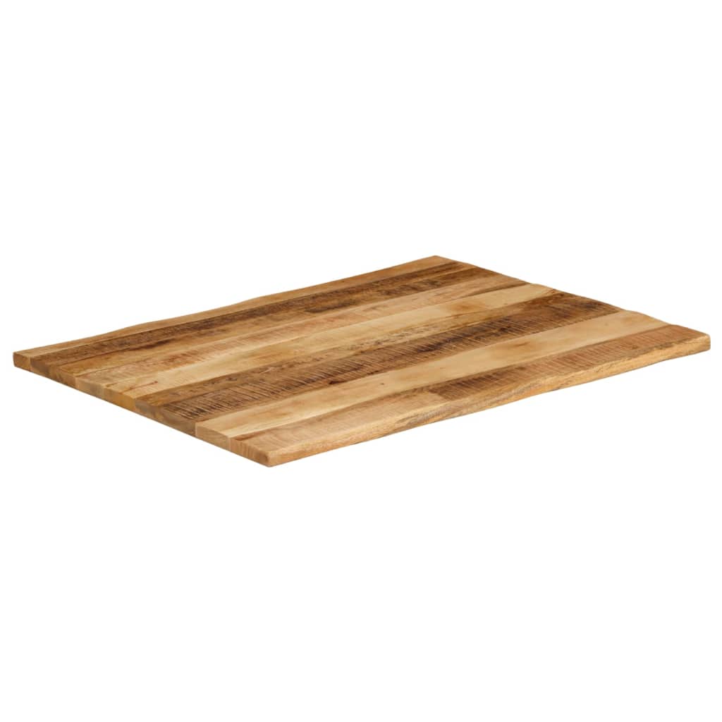 Table Top Live Edge 100x80x3.8 cm Solid Wood Rough Mango