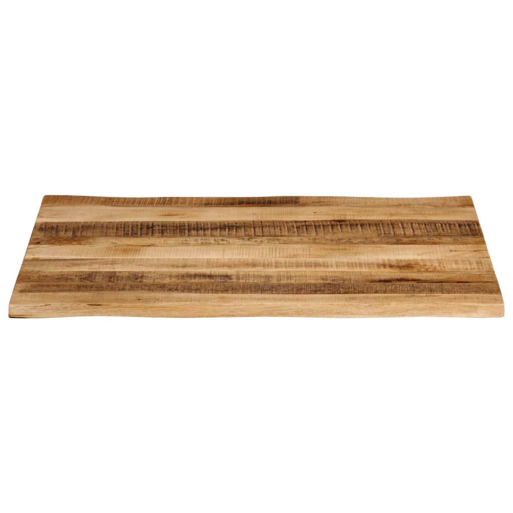 Table Top Live Edge 100x80x3.8 cm Solid Wood Rough Mango