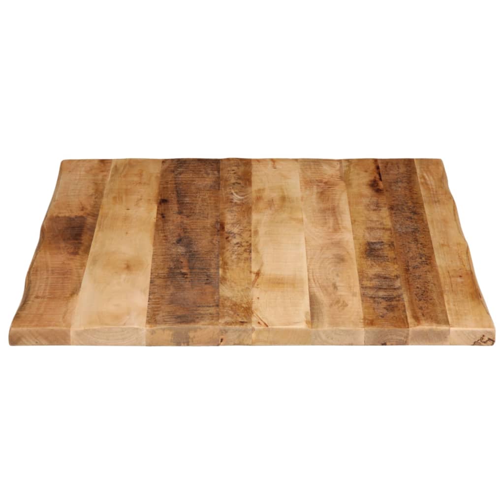 Table Top Live Edge 100x80x3.8 cm Solid Wood Rough Mango