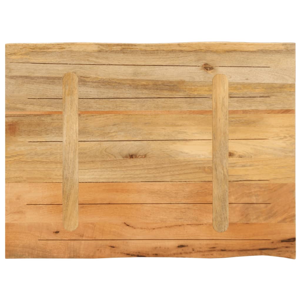 Live Edge Solid Mango Wood Table Top 70x60x2.5 cm