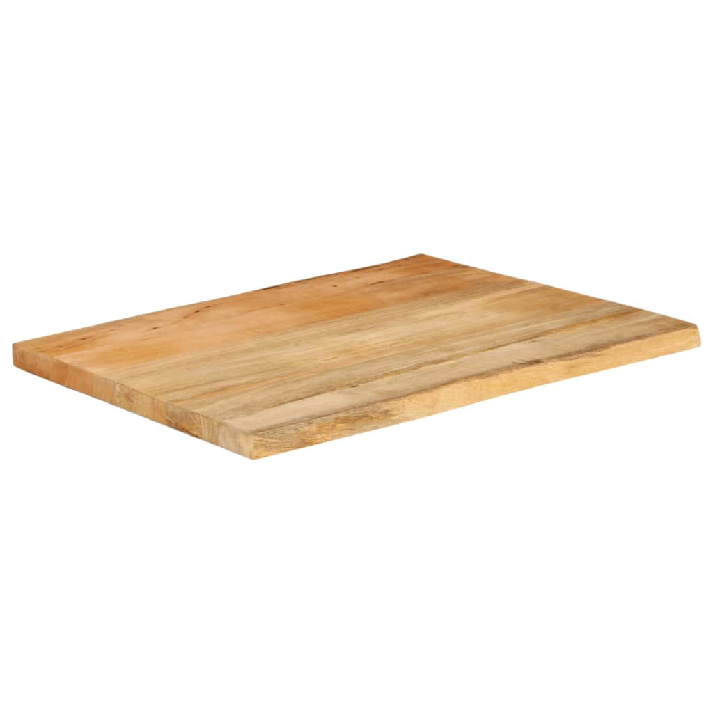 Live Edge Mango Wood Tabletop 80x60x2.5 cm, Solid & Stylish