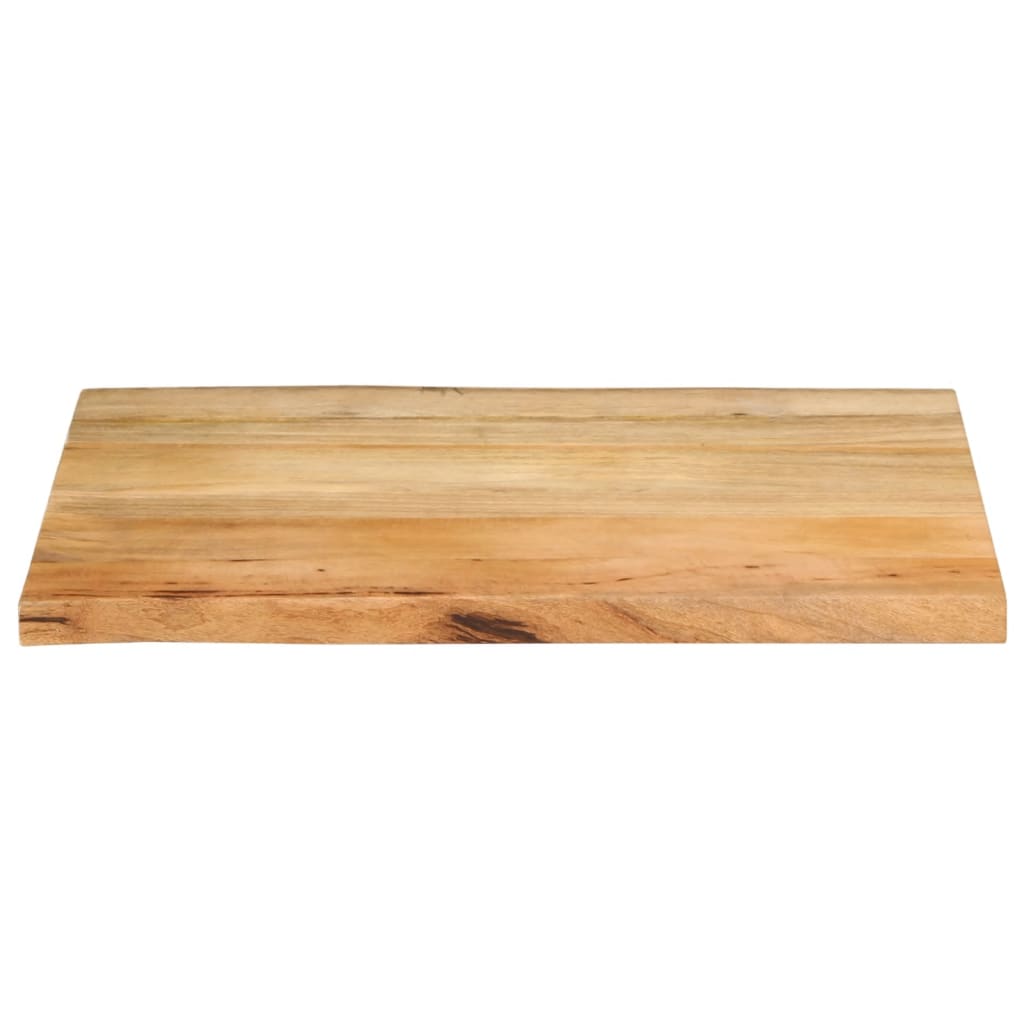 Live Edge Mango Wood Tabletop 80x60x2.5 cm, Solid & Stylish