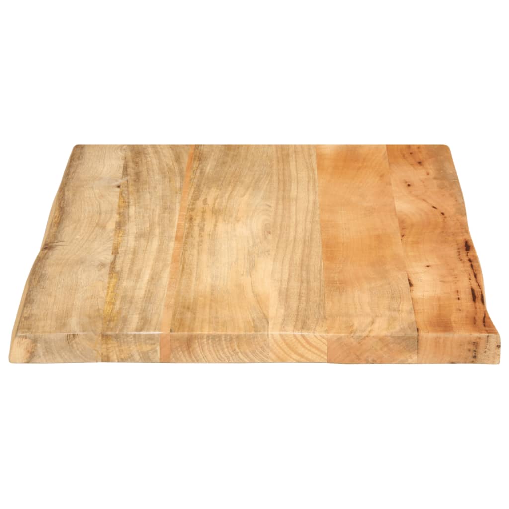 Live Edge Mango Wood Tabletop 80x60x2.5 cm, Solid & Stylish