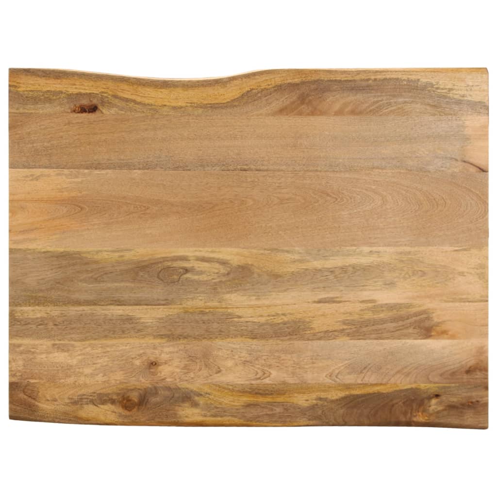 Live Edge Mango Wood Table Top 90x80x2.5 cm Solid Wood