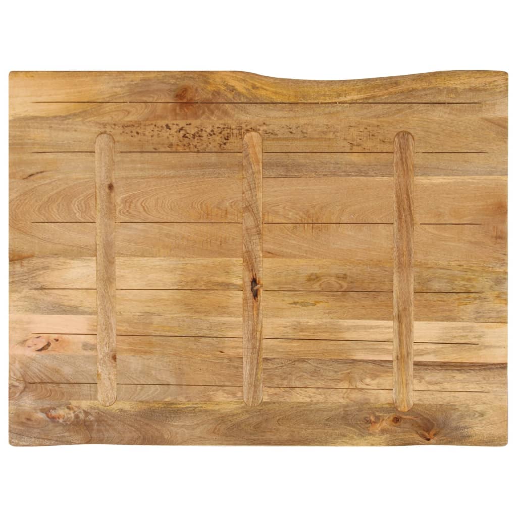 Live Edge Mango Wood Table Top 90x80x2.5 cm Solid Wood