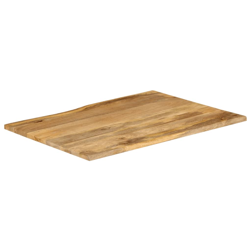 Table Top 100x80x2.5 cm Live Edge Solid Wood Mango