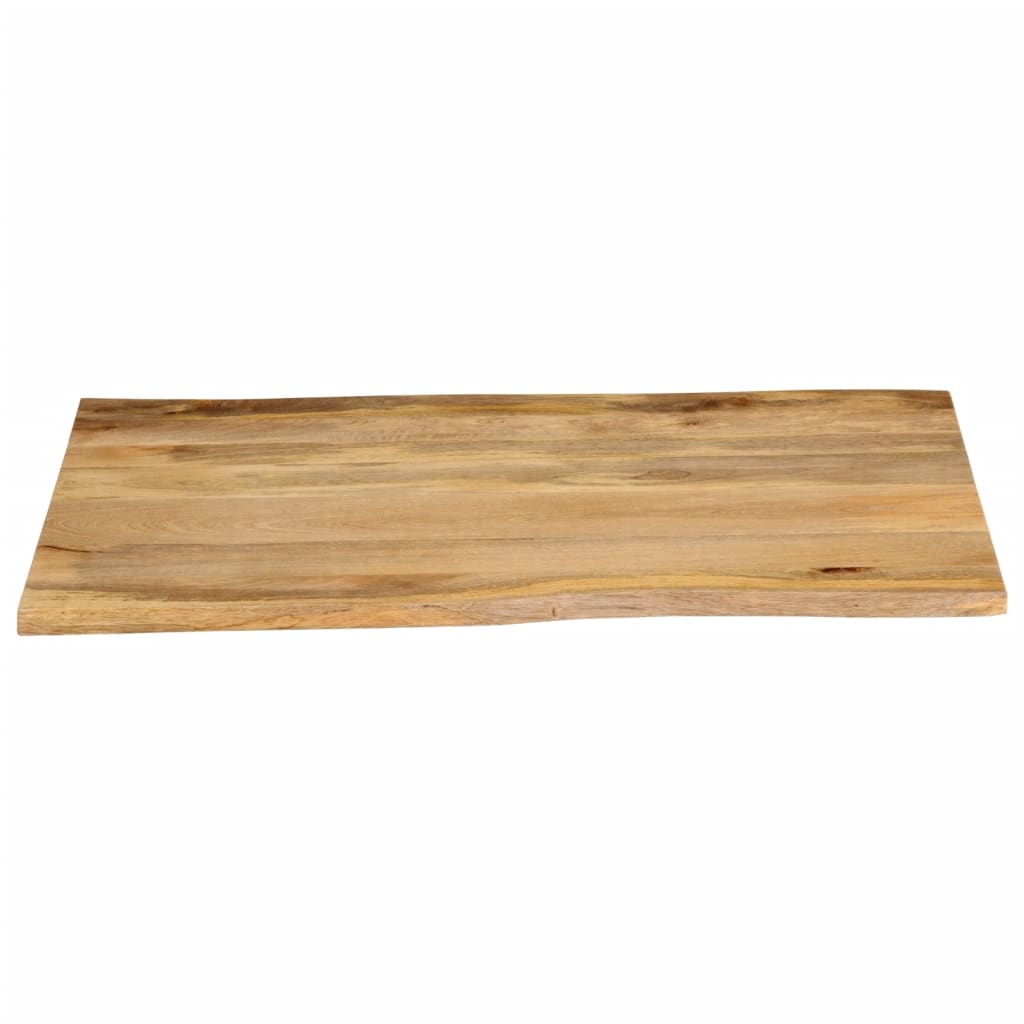 Table Top 100x80x2.5 cm Live Edge Solid Wood Mango