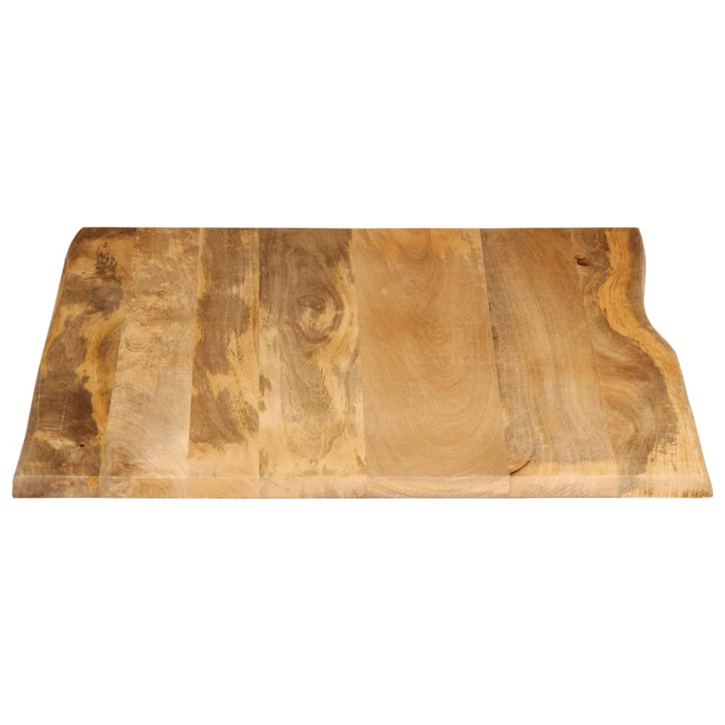 Table Top 100x80x2.5 cm Live Edge Solid Wood Mango