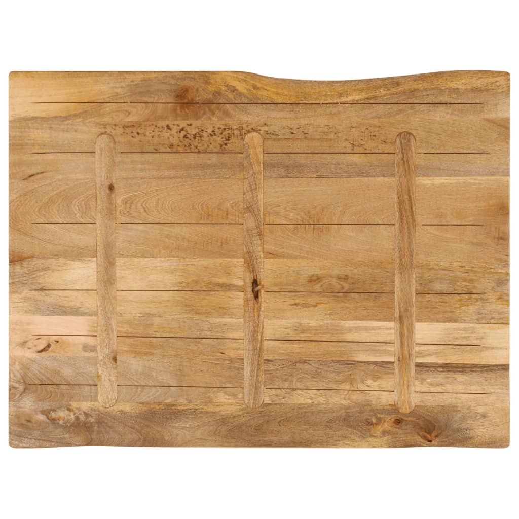 Table Top 100x80x2.5 cm Live Edge Solid Wood Mango