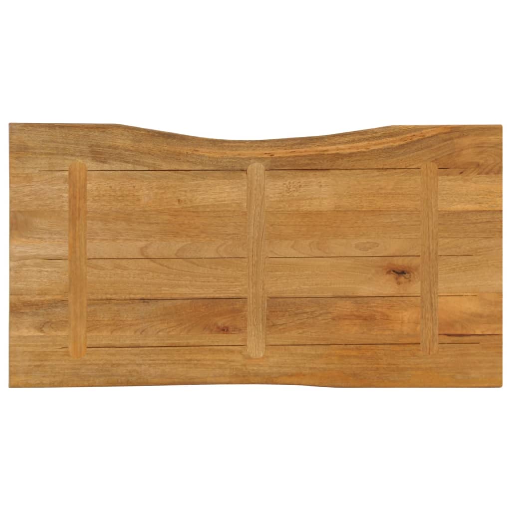 Live Edge Mango Wood Table Top 100x60x2.5 cm - Solid & Stylish