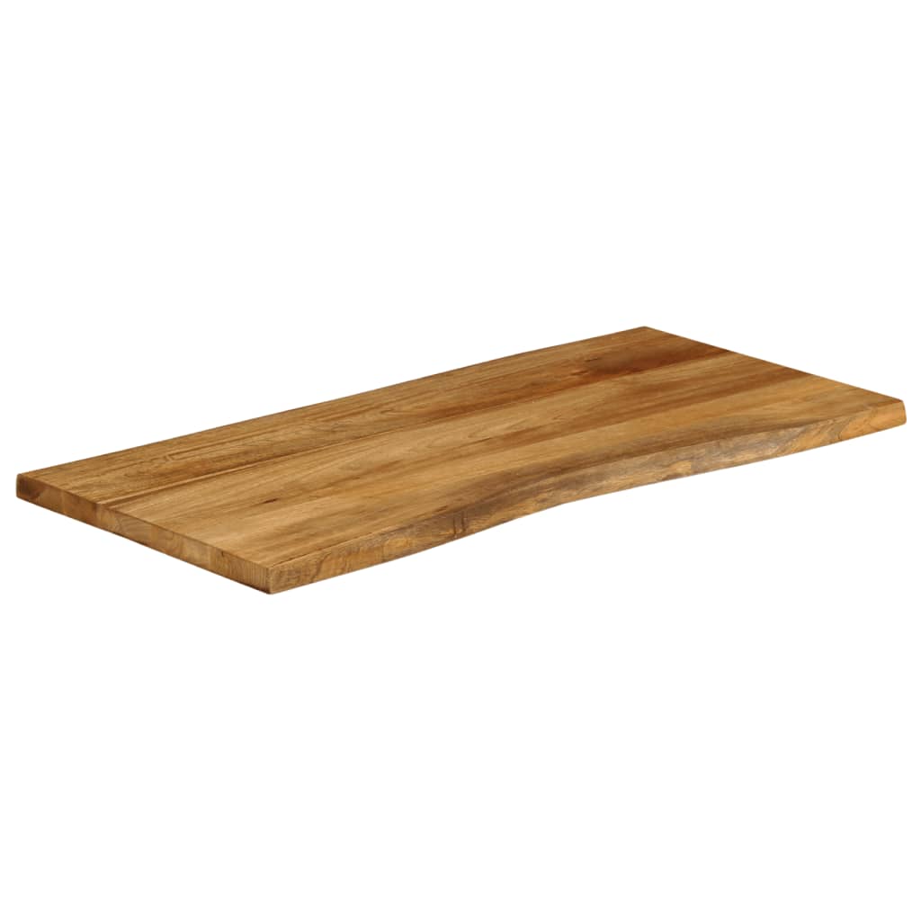 Live Edge Mango Wood Table Top 120x60x2.5 cm - Solid & Stylish
