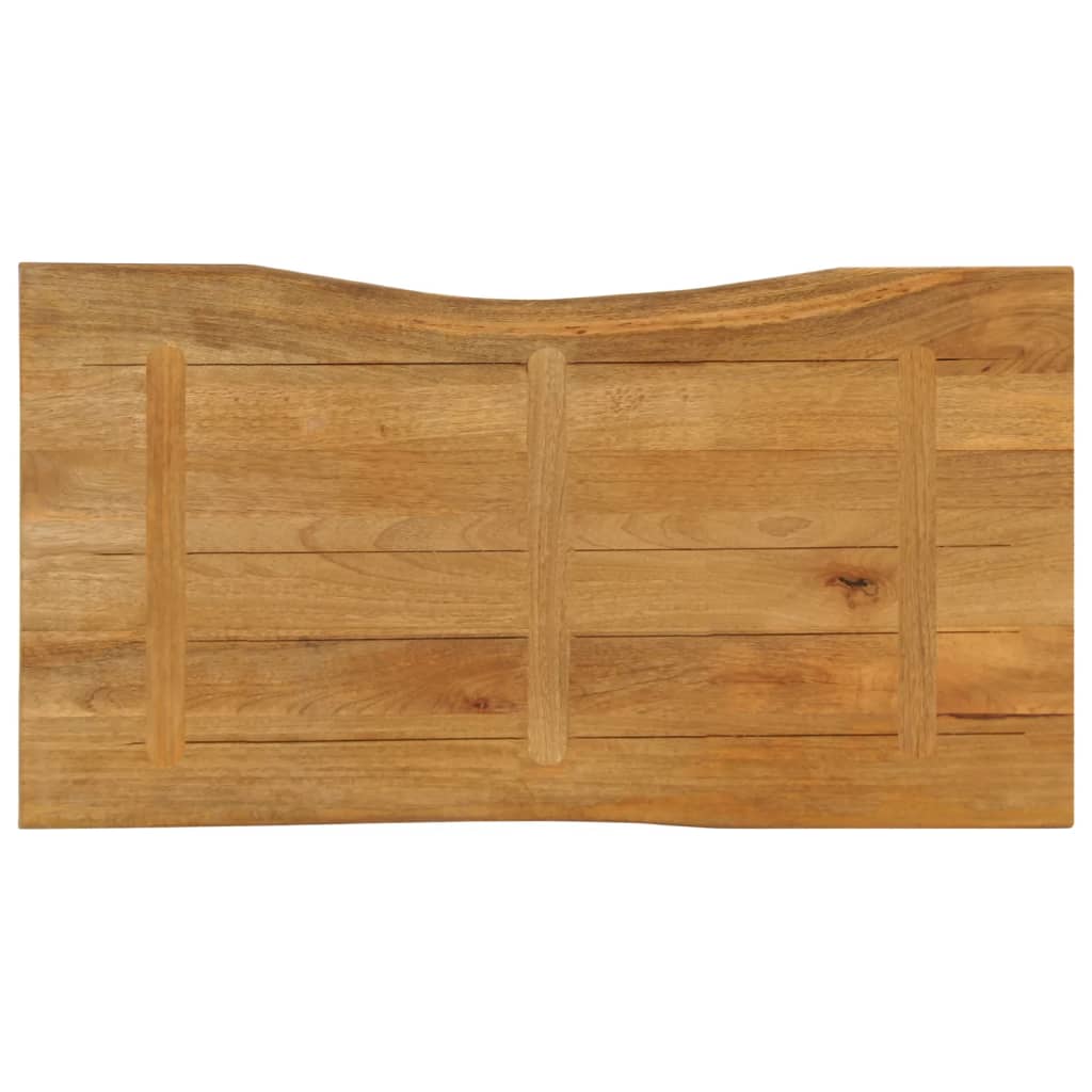 Live Edge Mango Wood Table Top 120x60x2.5 cm - Solid & Stylish