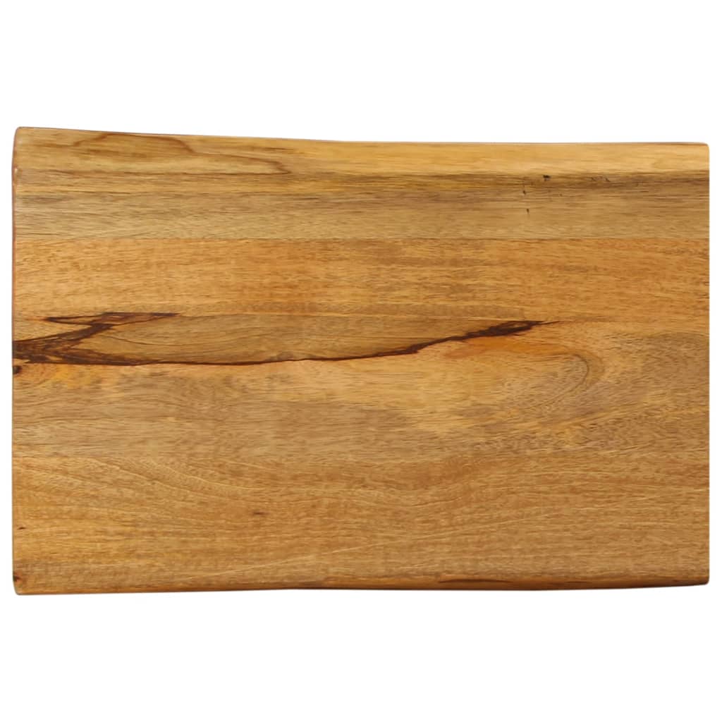 Table Top 50x40x3.8 cm Live Edge Solid Wood Mango
