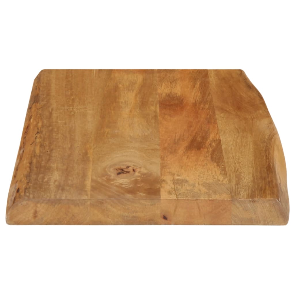 Table Top 50x40x3.8 cm Live Edge Solid Wood Mango