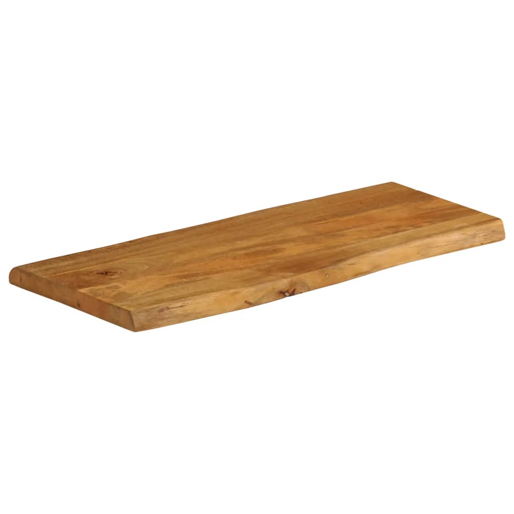 Table Top 90x40x3.8 cm Live Edge Solid Wood Mango