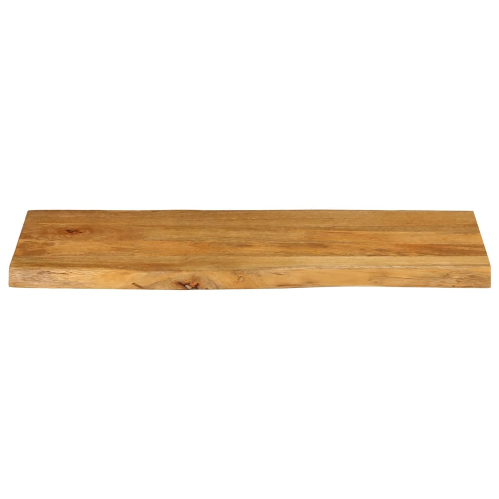 Table Top 90x40x3.8 cm Live Edge Solid Wood Mango