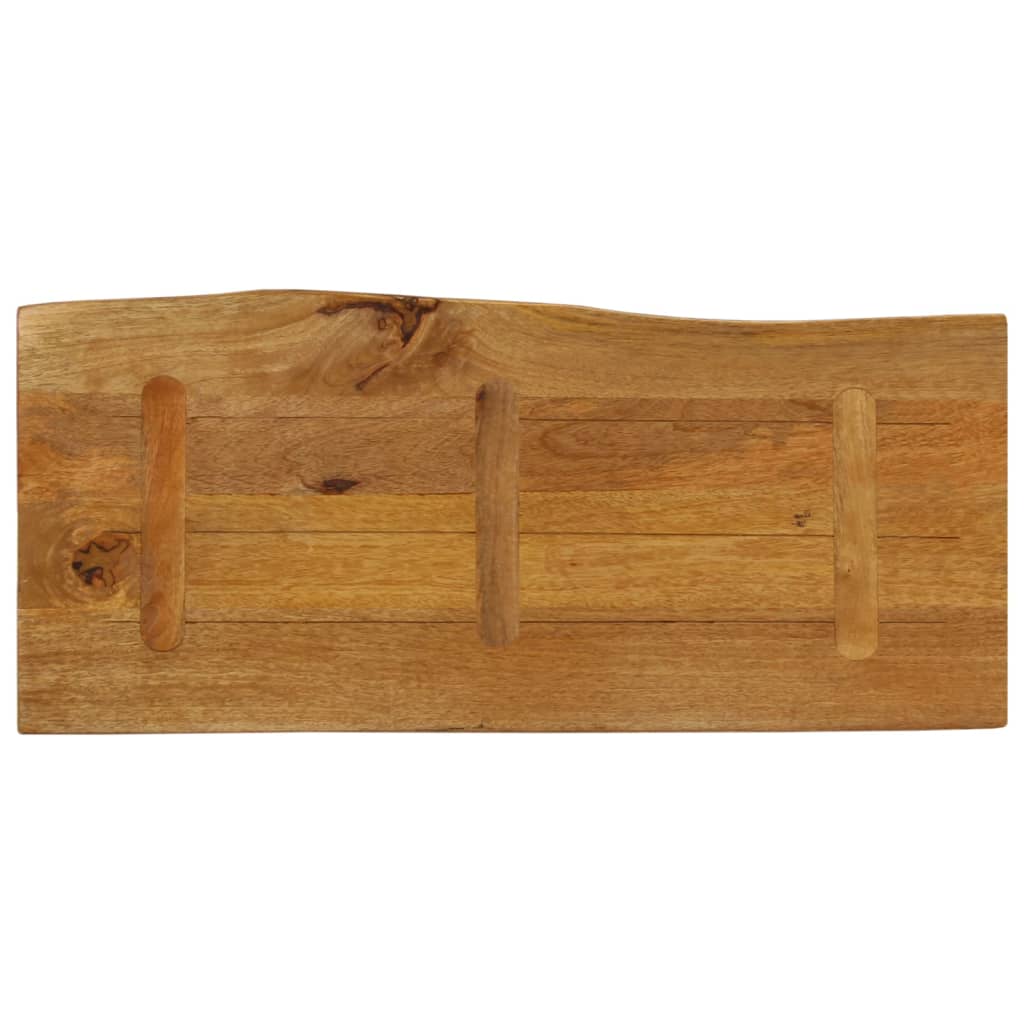 Table Top 90x40x3.8 cm Live Edge Solid Wood Mango