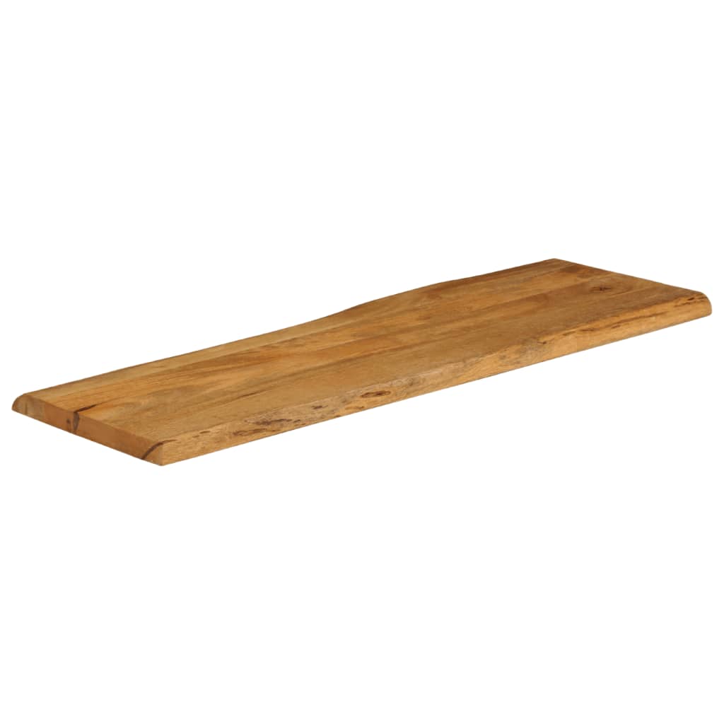 Table Top 110x40x3.8 cm Live Edge Solid Wood Mango
