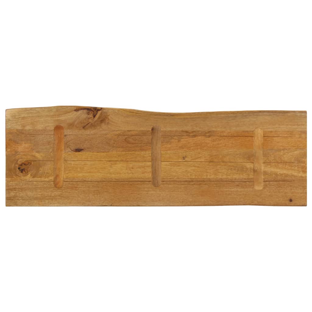 Table Top 110x40x3.8 cm Live Edge Solid Wood Mango