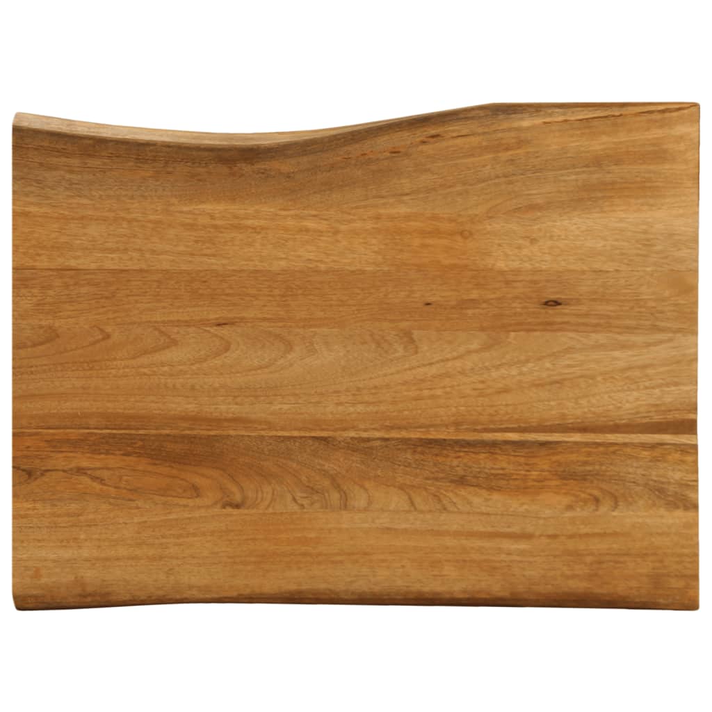 Table Top 90x60x3.8 cm Live Edge Solid Wood Mango
