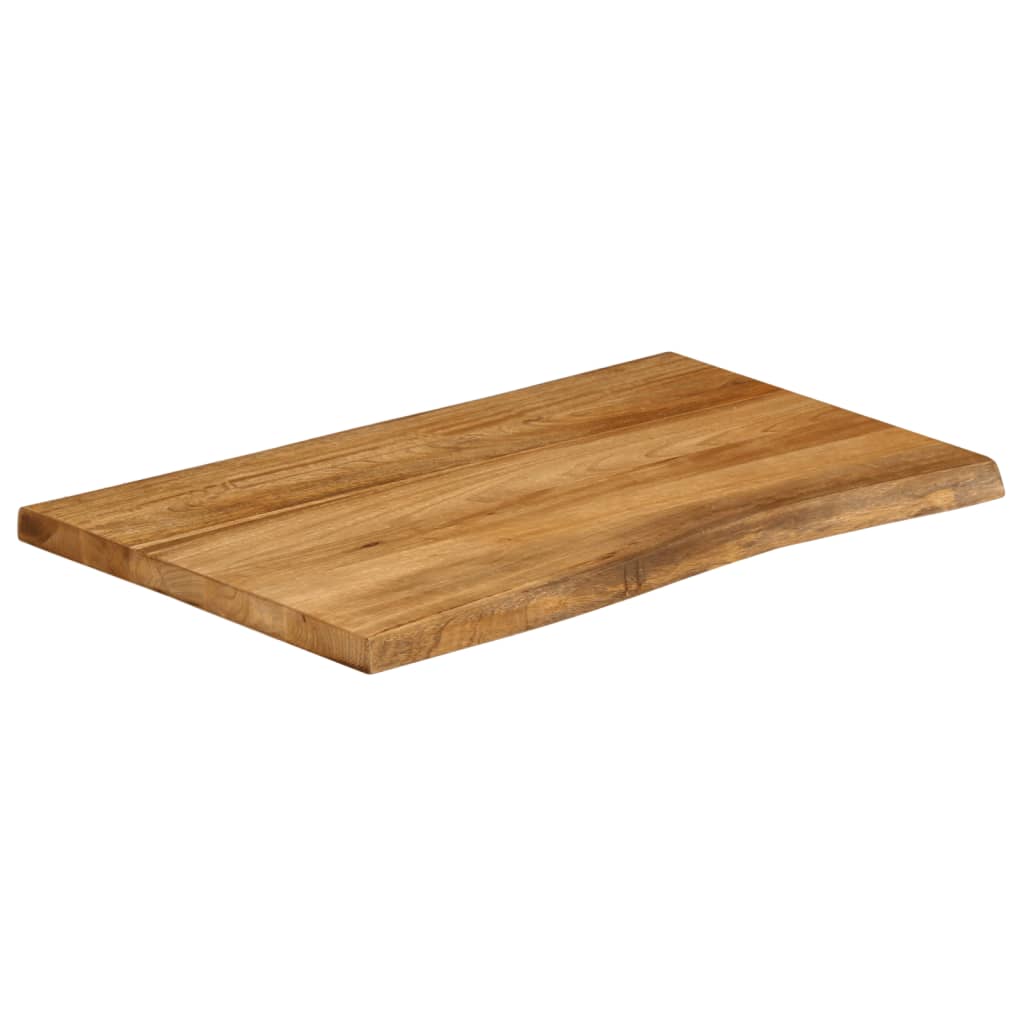 Table Top 90x60x3.8 cm Live Edge Solid Wood Mango