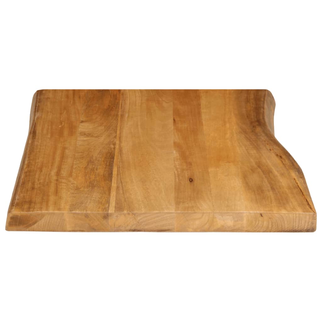 Table Top 90x60x3.8 cm Live Edge Solid Wood Mango