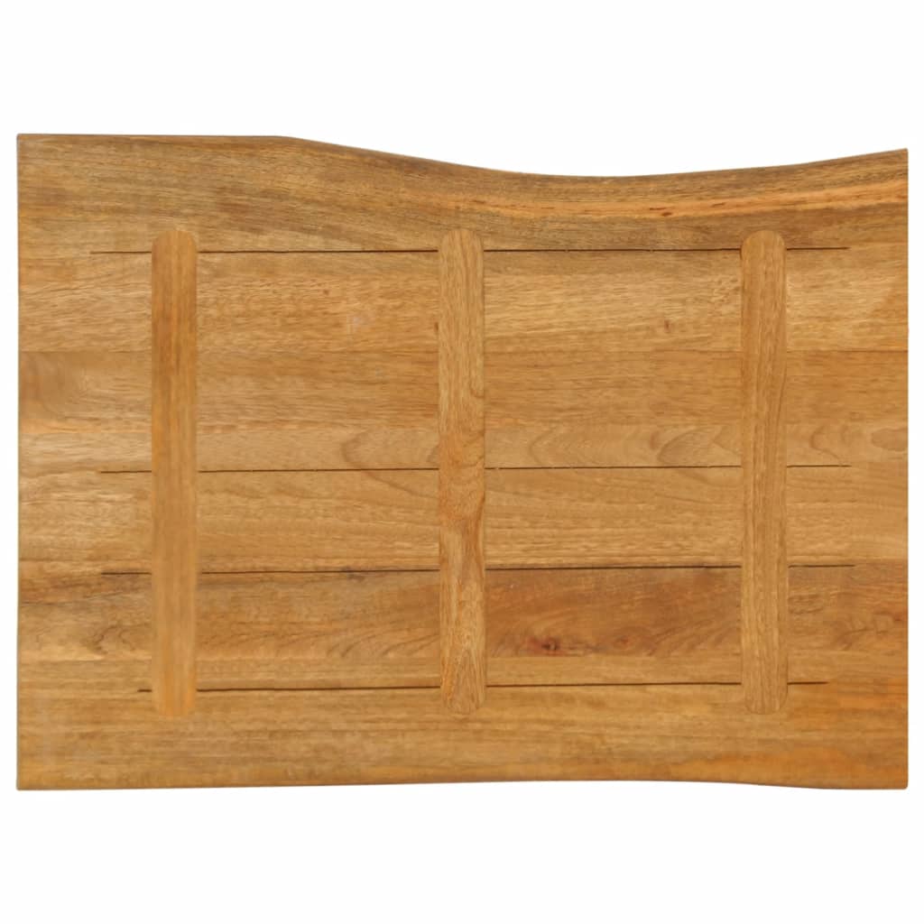 Table Top 90x60x3.8 cm Live Edge Solid Wood Mango