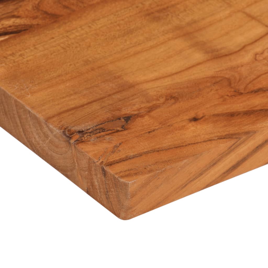 Table Top 80x70x3.8 cm Rectangular Solid Wood Acacia