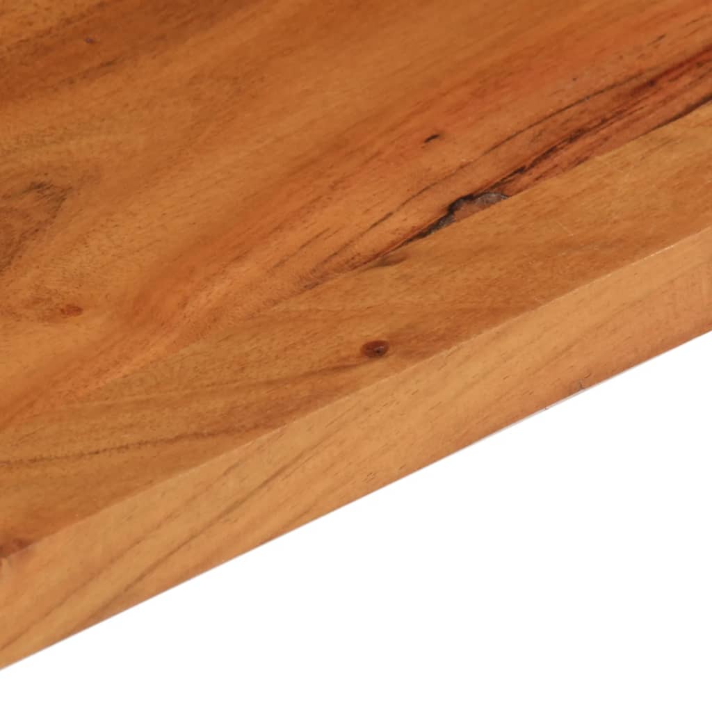 Table Top 80x70x3.8 cm Rectangular Solid Wood Acacia