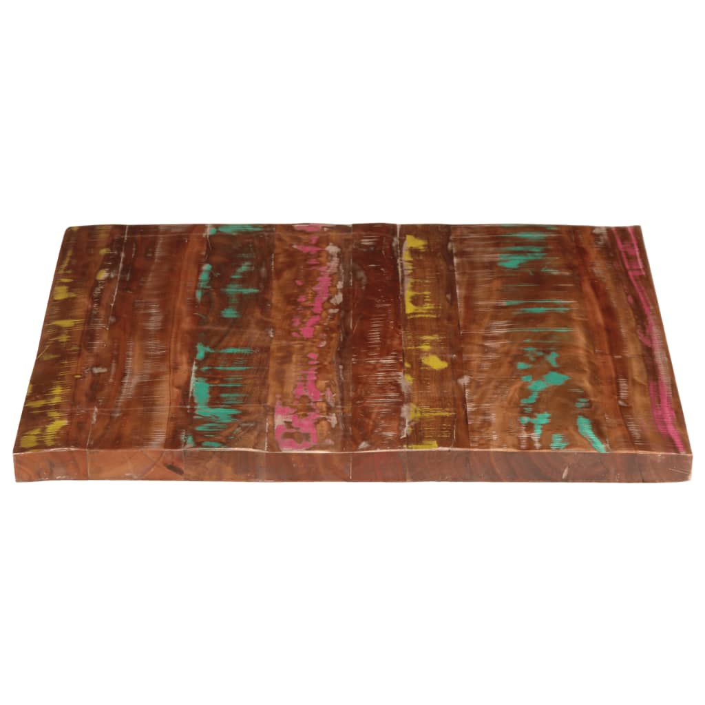 Reclaimed Solid Wood Table Top, Rectangular 100x80x2.5 cm