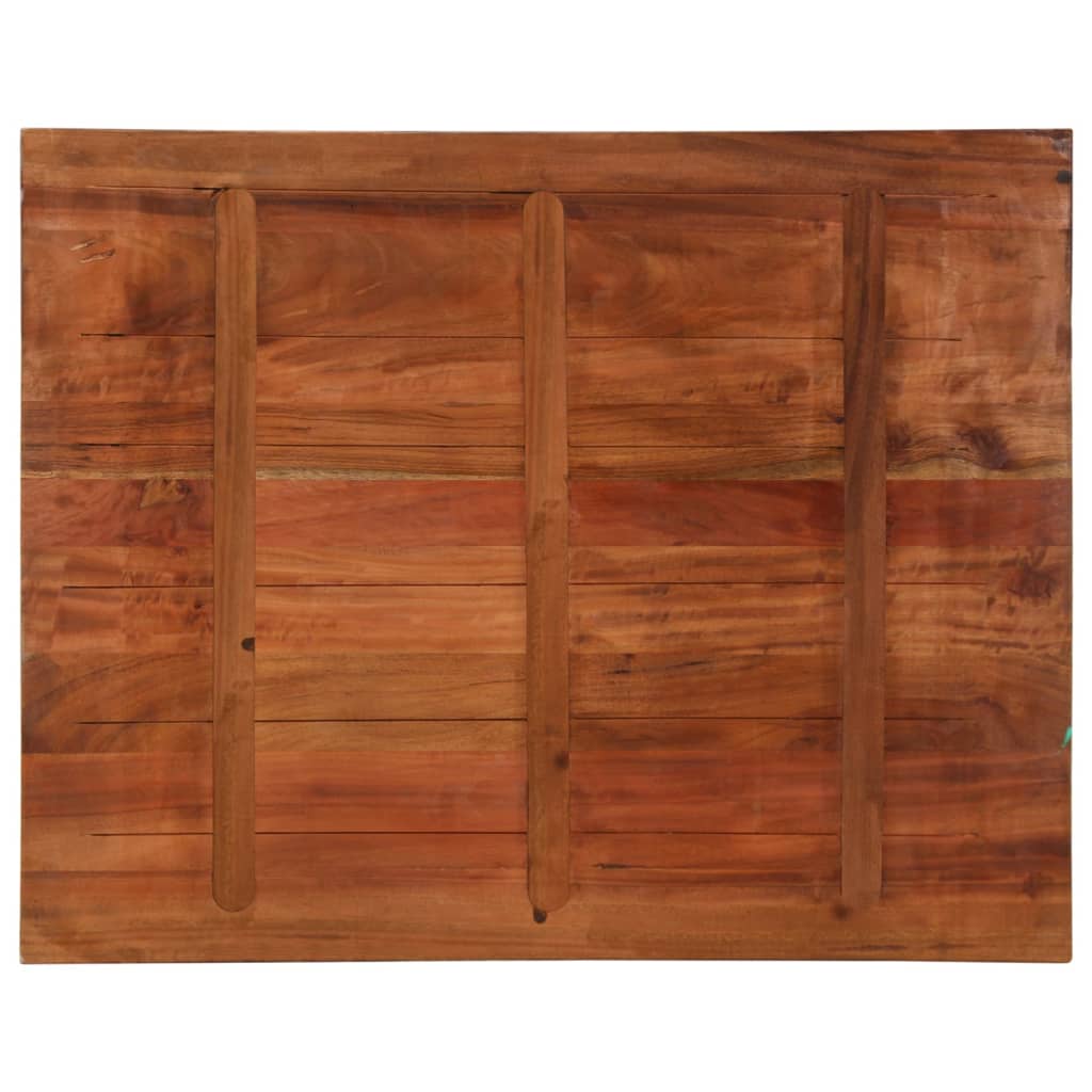 Reclaimed Solid Wood Table Top, Rectangular 100x80x2.5 cm