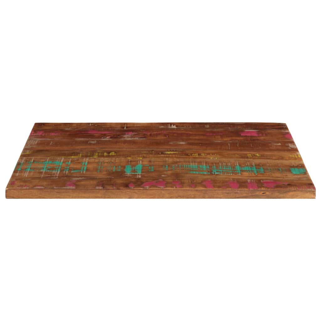 Reclaimed Solid Wood Table Top - 80x50x3.8 cm Rectangular