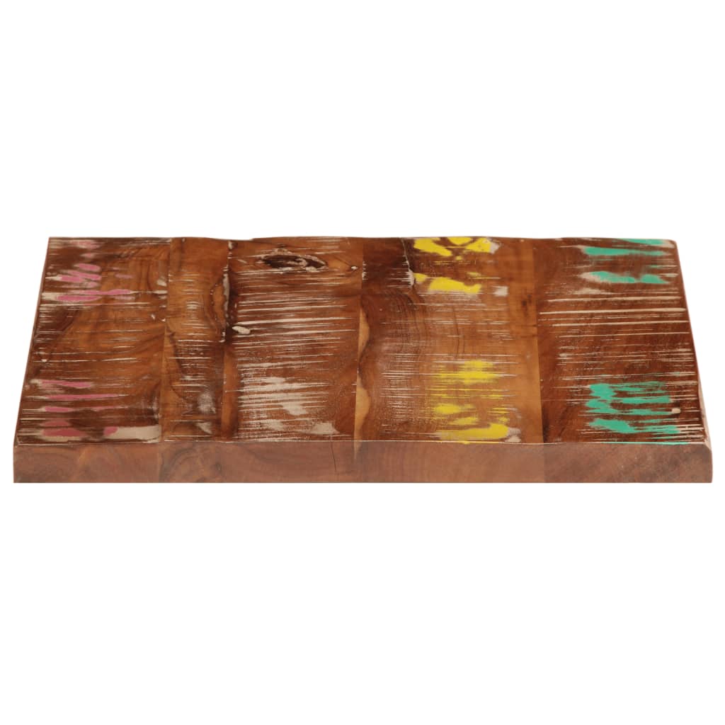 Reclaimed Solid Wood Square Tabletop 60x60x3.8 cm