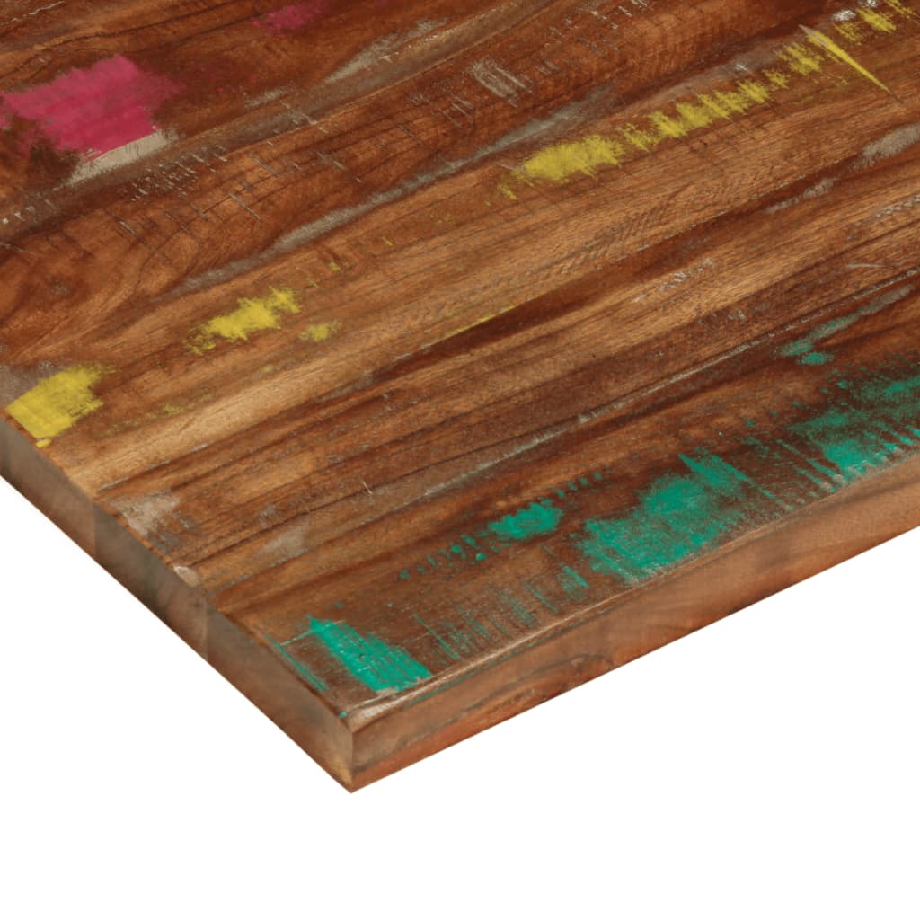 Table Top 80x60x3.8 cm Rectangular Solid Wood Reclaimed