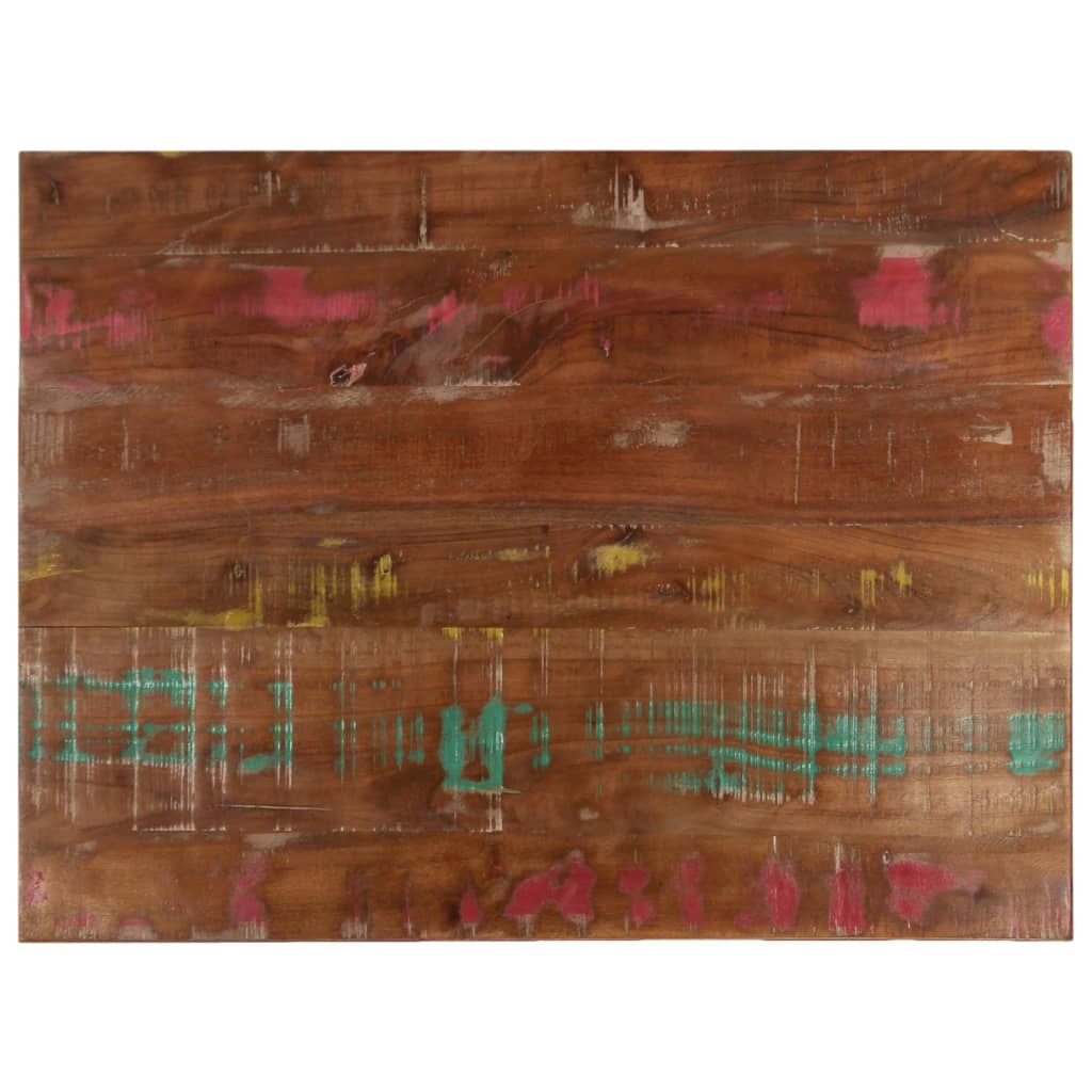 Table Top 90x60x3.8 cm Rectangular Solid Wood Reclaimed