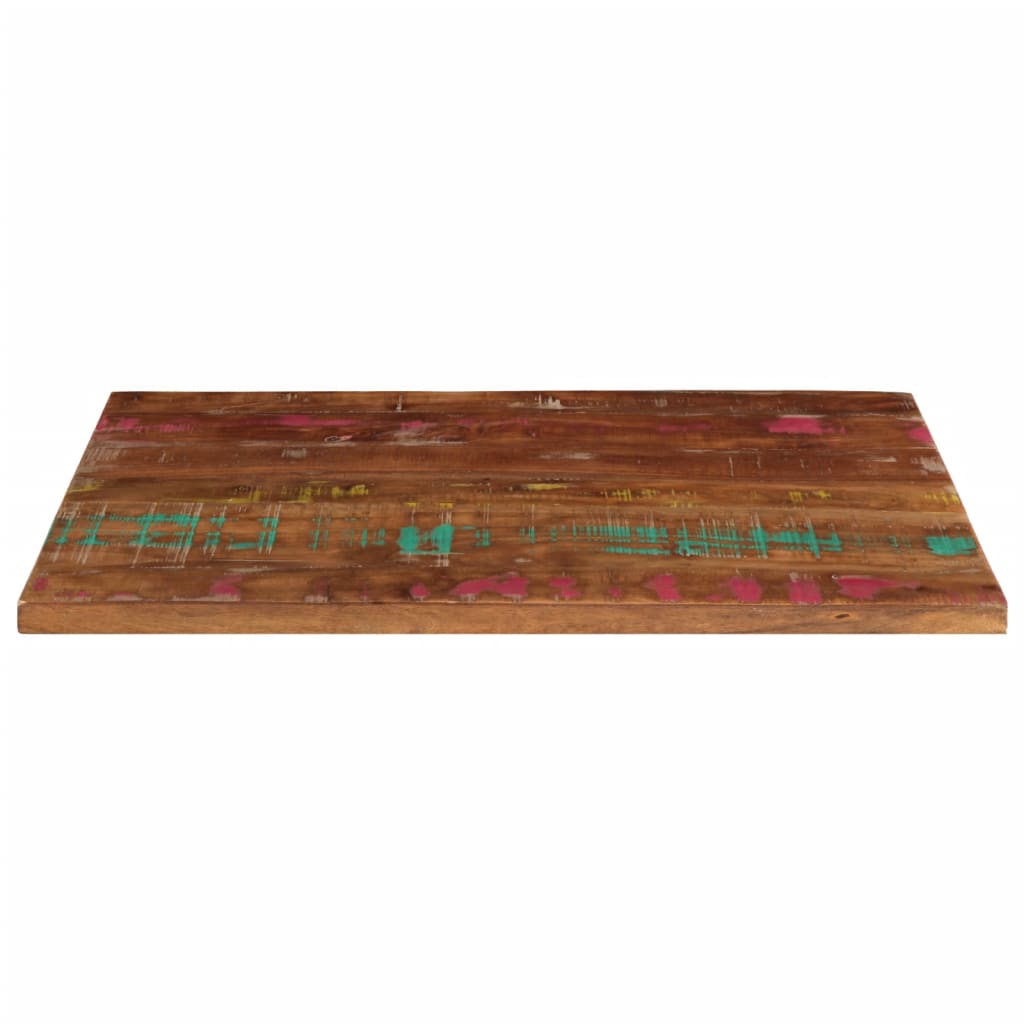 Table Top 90x60x3.8 cm Rectangular Solid Wood Reclaimed
