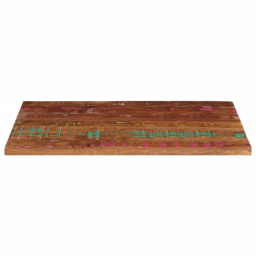 Table Top 100x60x3.8 cm Rectangular Solid Wood Reclaimed